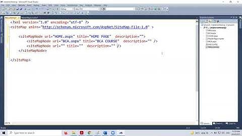 SITEMAP IN NAVIGATION CONTROL