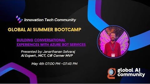 Building Conversational Experiences with Azure Bot Services