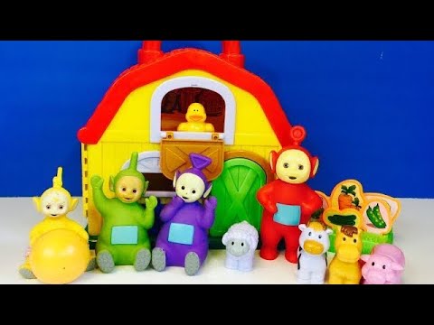 LEARNING FARM ANIMALS Names and Sounds with the TELETUBBIES Toys! @TinyTreasuresandToys