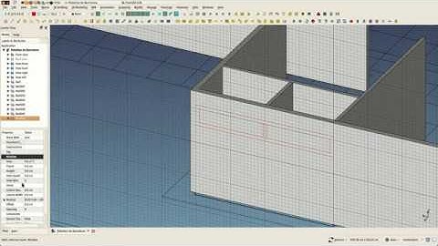 BIM with FreeCAD - Barcelona pavillion 03 - windows