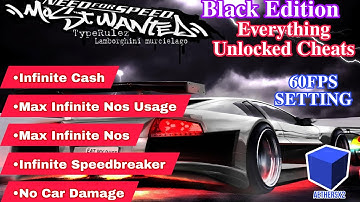 Need For Speed Most Wanted Black Edition Aethersx2 Cheats Code + 60FPS Setting File All Devices 2025