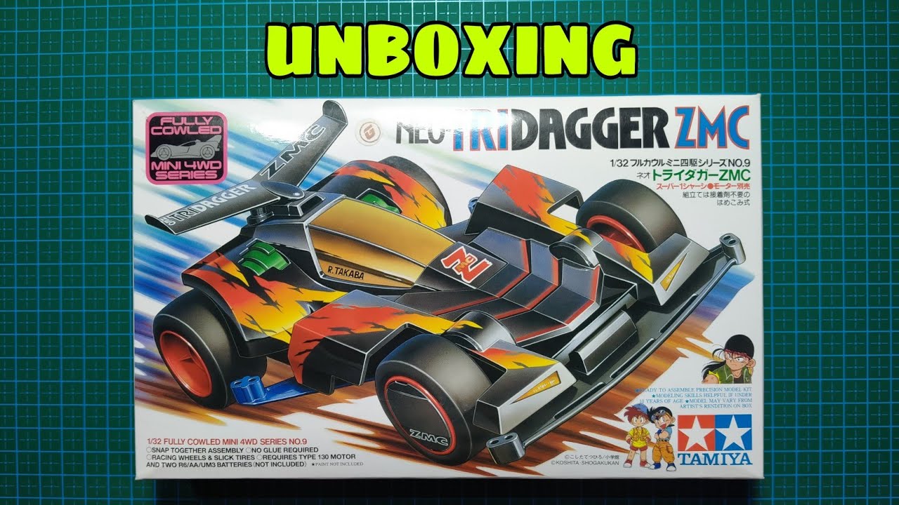 MOBIL DGN BODY TERKUAT [ミニ四駆] TAMIYA NEO TRIDAGGER ZMC UNBOXING Mini4WD