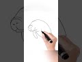 Easy drawing. How to draw a manatee.#youtubeshorts