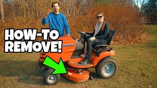 How to Remove a Lawn Mower Deck on Simplicity Broadmoor