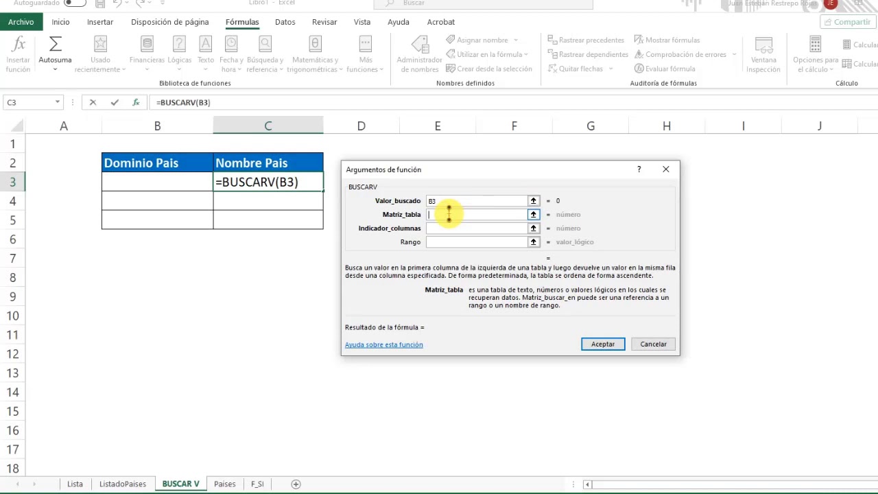 Crear Lista En Excel Funci n BUSCARV CONDICIONAL SI YouTube