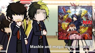 Mashle magic and muscle react to mash [Ships?]🖤💛💪 Subscribe and enjoy