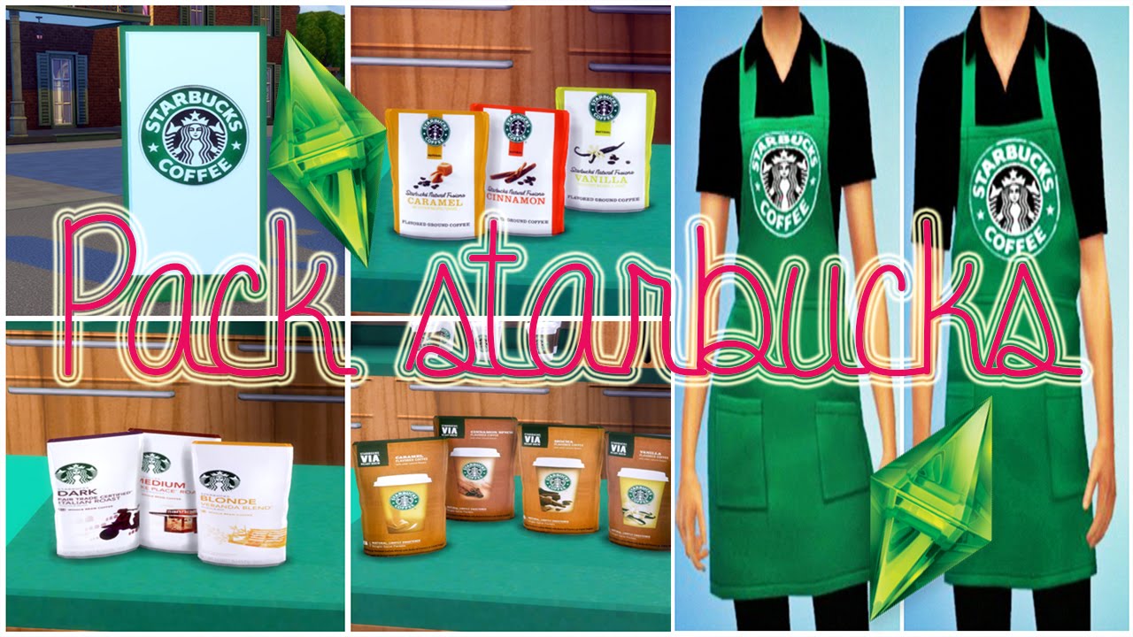 ♥descarga Pack Starbucks Los Sims 4 Cc♥ Youtube