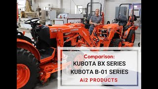 Tractor Comparison KUBOTA BX SERIES vs. KUBOTA B01 SERIES