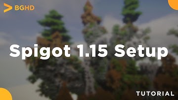 How to create a Spigot 1.15 (1.15.1 + 1.15.2) server