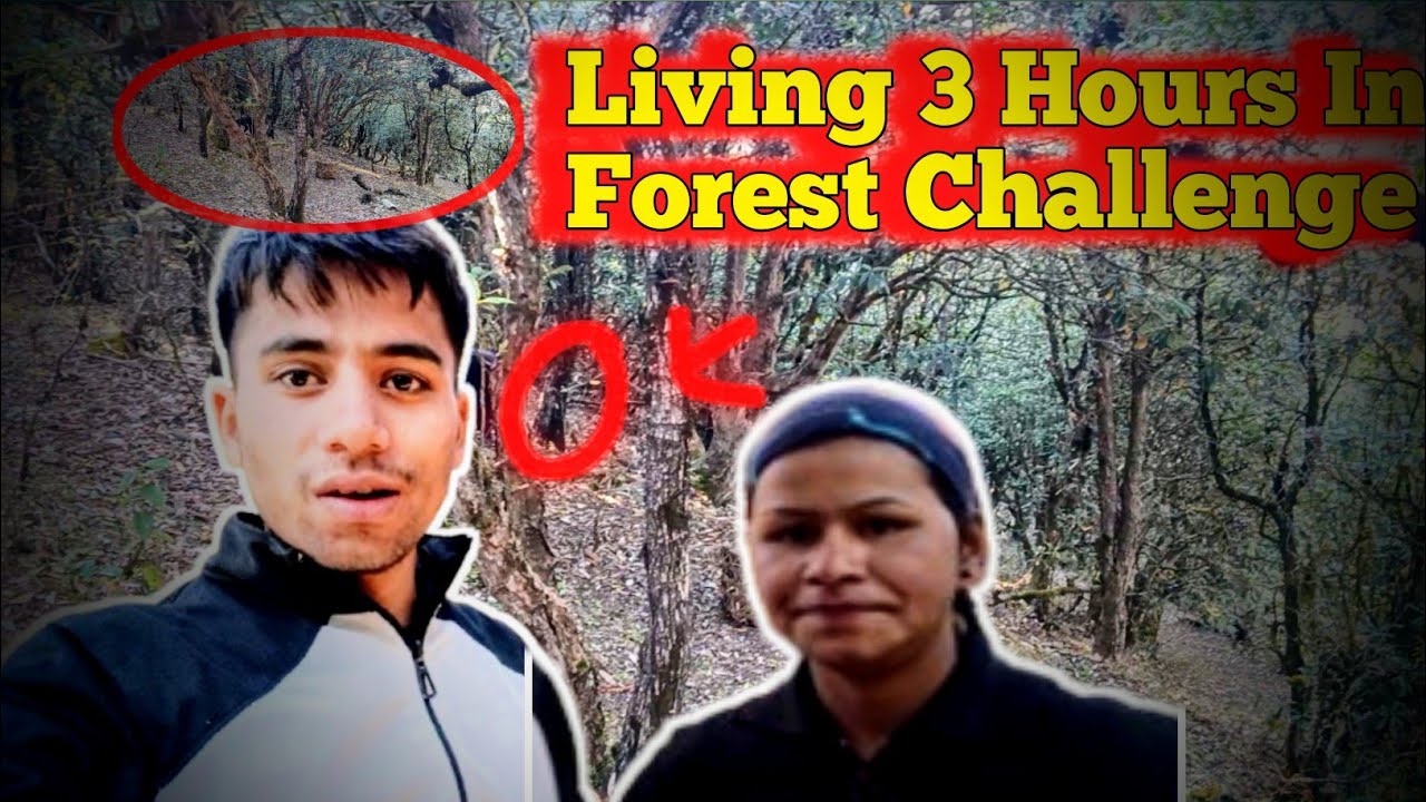 Living 3 Hours In Forest Challenge 🔥 - YouTube
