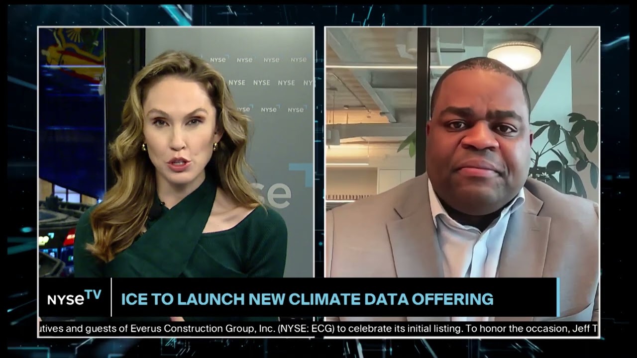 Larry Lawrence, Vice President, Sustainable Finance Data at ICE Joins NYSE  TV Live