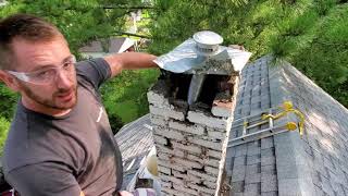 Chimney falling apart