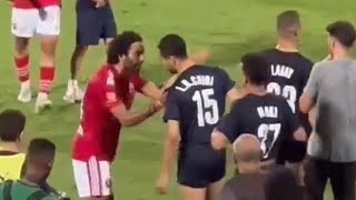 فيديو الموسم .. قلم حسين الشحات على خد الشيبي بعد مباراة الاهلي وبيراميدز وما فعله كولر