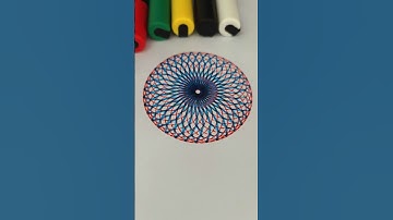 The Spiral Dance.  Spirograph drawing #art #shorts #asmr