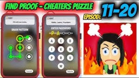 How to Solve Find Proof - Cheaters puzzle Game Episode From 11 - 20 | By FTY | game of puzzle