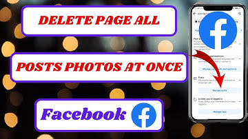 how to delete facebook page posts videos and photos all at once|2024