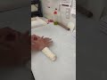 大阪から突然来店した内橋さんがバゲットを成形して帰っていきました🥖