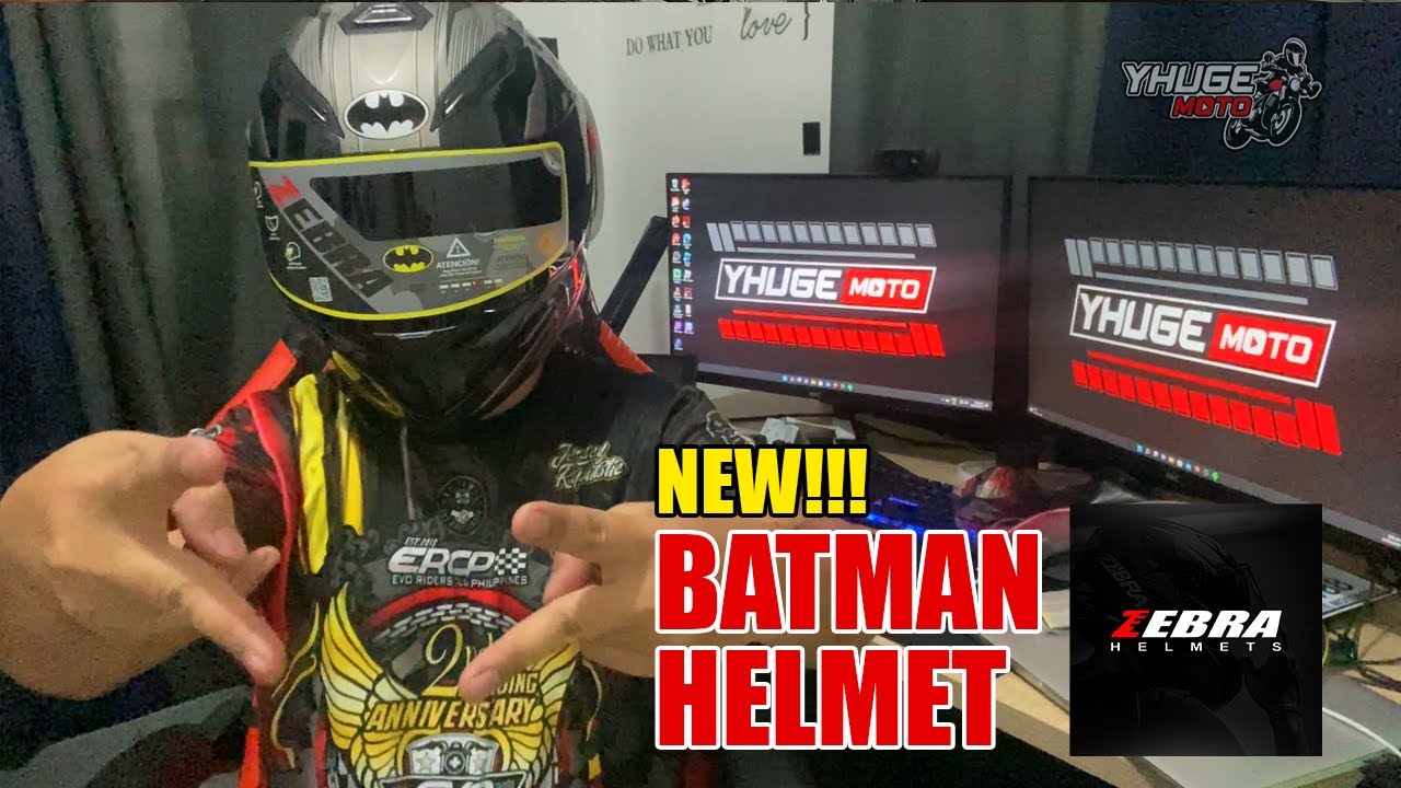 ZEBRA BATMAN MY NEW HELMET
