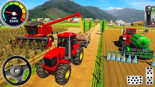 Farmland Farming Simulator 3D - Real Tractor Village Driving : Android Gameplay screenshot 2