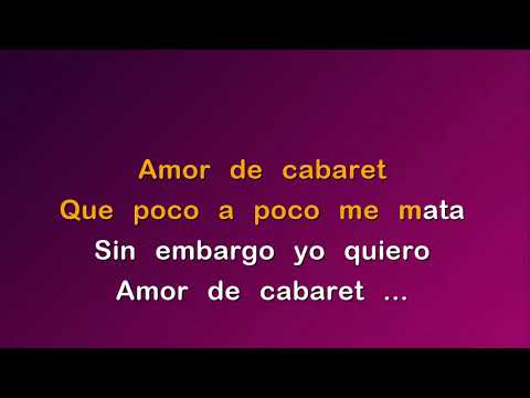 Amor De Cabaret Sonora Santanera Karaoke