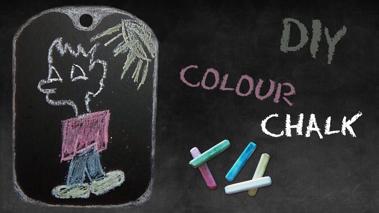 DIY 3Ingredient Colour Chalk YouTube