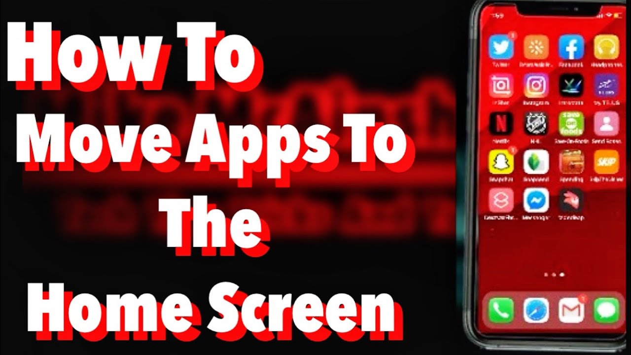 How To Move Apps Back To Your Home Screen YouTube