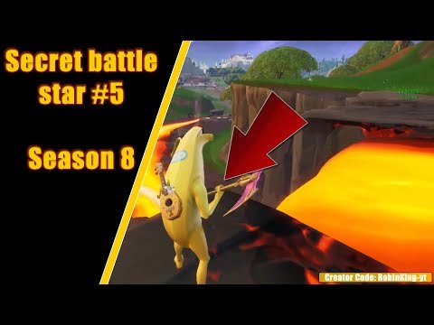 find the secret battle star in loading screen 5 season 8 fortnite week 5 - fortnite season 8 find the secret battle star 5