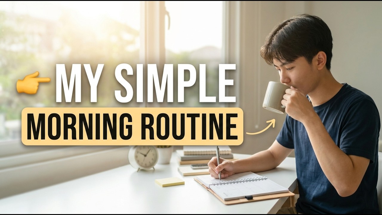 My Simple Morning Routine for School Productivity - YouTube