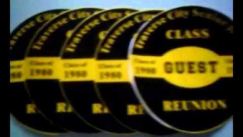 Class Reunion Badges:Name Tag Stickers with Image