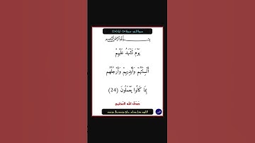 سورة النور - سورة 24 - اية 24