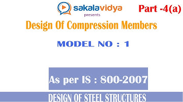 Design Of Compression Members Part - 4