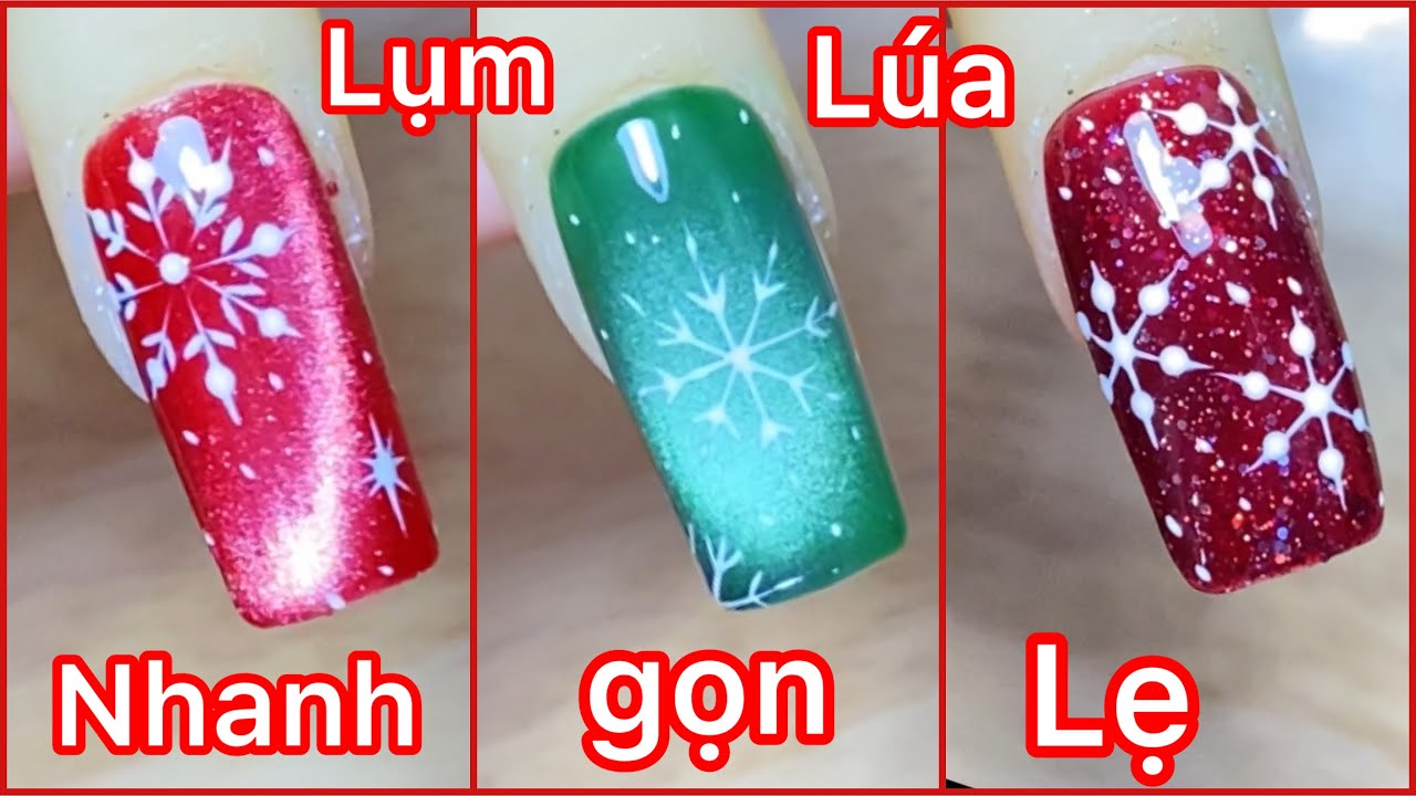 3 cách vẽ bông tuyết siêu nhanh thợ nails nên biết