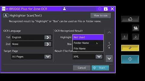 Toshiba Zone OCR  - Highlighter Scan Text