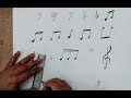 how to draw musical symbols I how to draw musical notes step by step I how to draw musical notes image