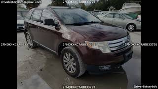 2010 Ford EDGE | VIN 2FMDK4KC7ABB33795 2010 Ford EDGE | VIN 2FMDK4KC7ABB33795