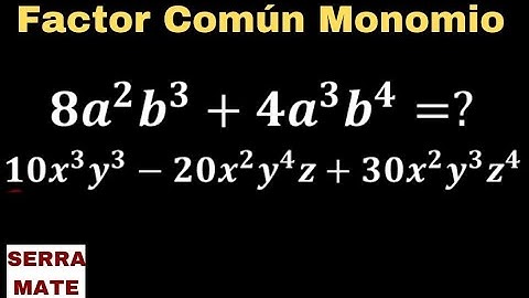 Factor Común Monomio # 1