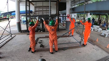 Basic Scaffolding VDO Time Lapse (Tower Scaffolding) Part 1 | scaffolding training