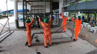 Basic Scaffolding VDO Time Lapse (Tower Scaffolding) Part 1 | scaffolding training