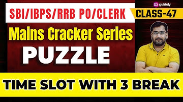 IBPS RRB PO MAINS Cracker Reasoning Puzzle | Time Slot BAsed Puzzle  Rohit Sir