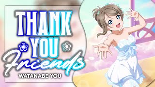 Thank you, FRIENDS!! - Watanabe You Solo ver.  [KAN/ROM/ENG Full Lyrics]
