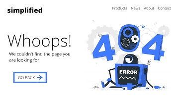 Designing A 404 Error Page | Simplified
