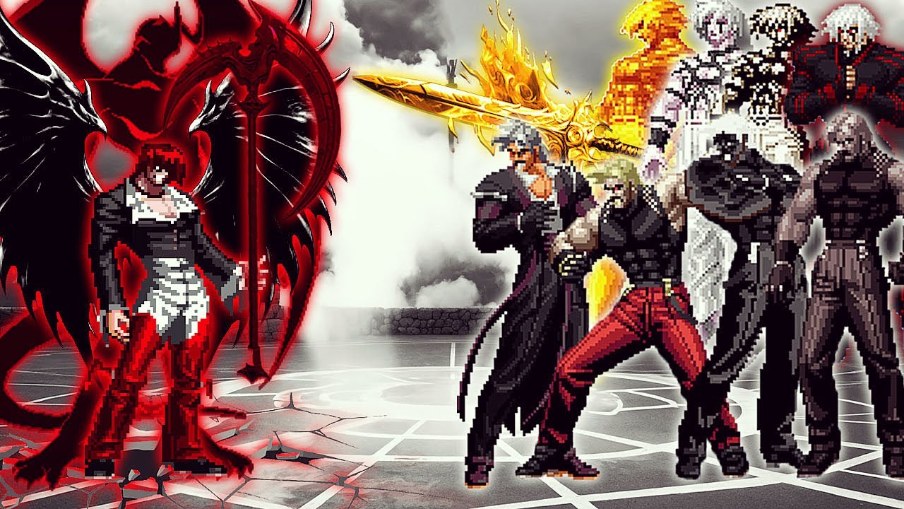 [KOF Mugen] Orochi Iori CT QS Vs Ultimate Orochi, Rugal Bosses Team ...