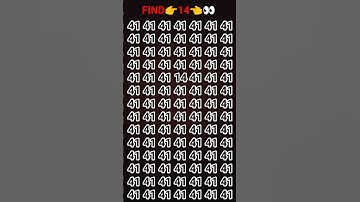 FIND ODD NUMBER 14 #quiz #facts #mathematics #challenge