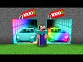 Minecraft NOOB vs PRO: NOOB BOUGHT SECRET CAR IN RAINBOW TUNNEL vs CAR IN DIAMOND TUNNEL! trolling