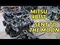 Total carnage mitsubishi 4b11t lancer evox turbo engine teardown