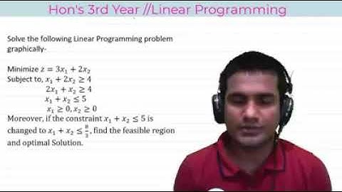 অনার্স তৃতীয় বর্ষ (Linear Programming) জনাব রোমান মিয়া প্রভাষক, গণিত গুরুদয়াল সরকারি কলেজ ,কিশোরগ