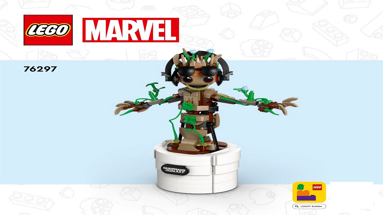 LEGO instructions - Super Heroes - 76297 - Dancing Groot - YouTube
