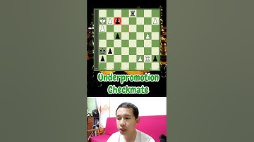 Underpromotion Checkmate  #chess #chessgame #chesscom #chesstactics #tactics #chessunderpromotion
