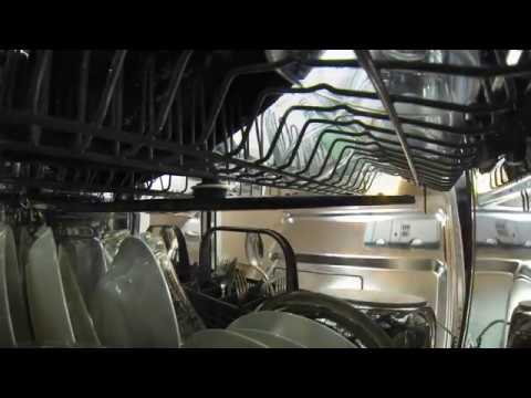 Inside a dishwasher, full cycle in 4K.