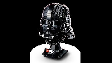 Lego Star Wars Darth Vader Helmet Time Lapse in 4k